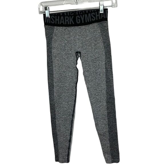 Gymshark Flex Leggings Grey/Black. Size Small. - Picture 1 of 8